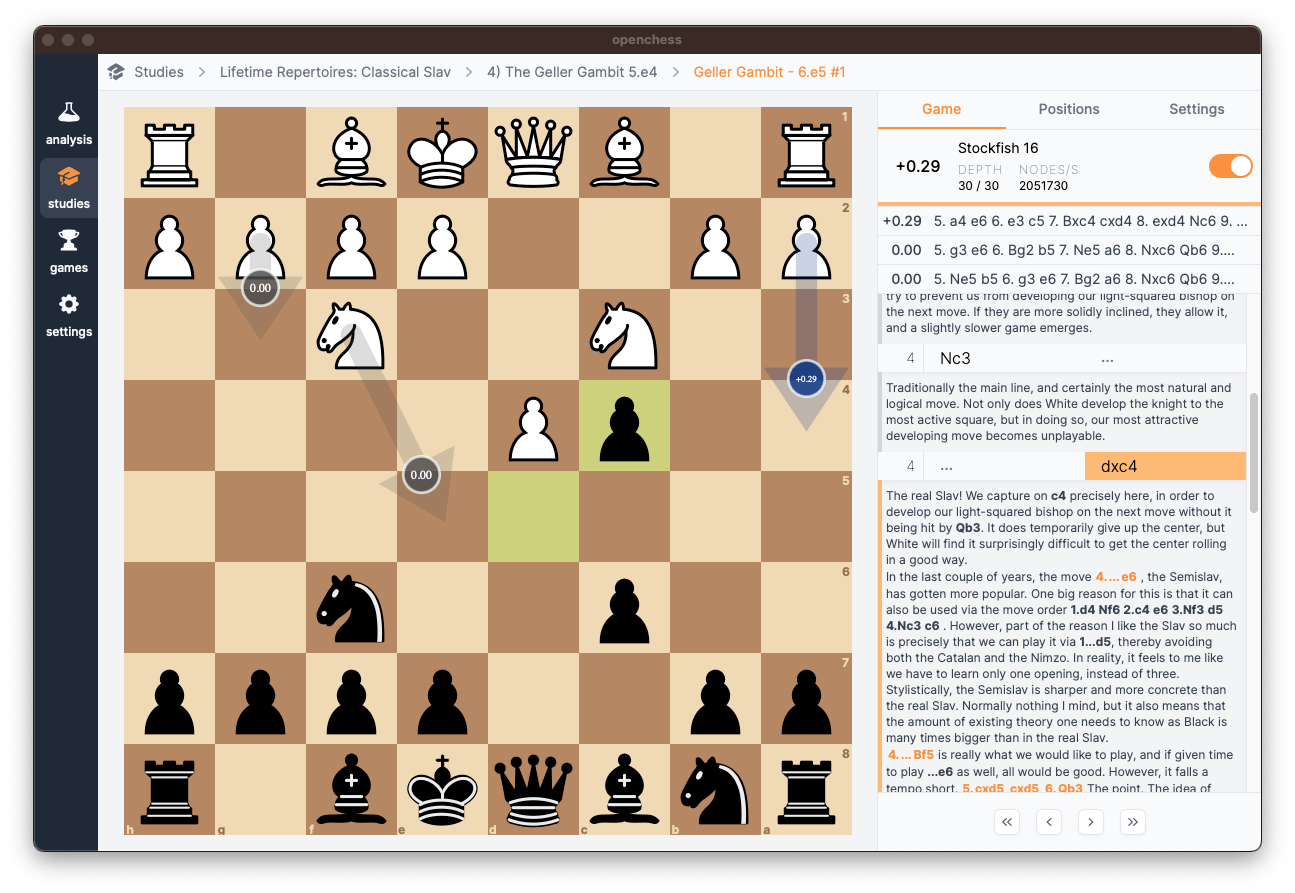 Openchess screenshot